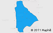 Political Simple Map of Yongsheng, cropped outside
