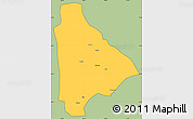 Savanna Style Simple Map of Yongsheng, cropped outside