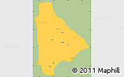 Savanna Style Simple Map of Yongsheng, single color outside
