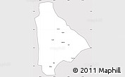 Silver Style Simple Map of Yongsheng, cropped outside