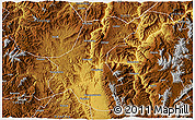 Physical 3D Map of Yuanmou