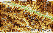 Physical 3D Map of Yuanyang