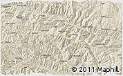 Shaded Relief 3D Map of Yuanyang