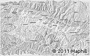 Silver Style 3D Map of Yuanyang