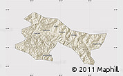 Shaded Relief Map of Yuanyang, cropped outside