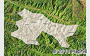 Shaded Relief Map of Yuanyang, satellite outside