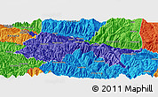 Political Panoramic Map of Yuanyang