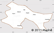 Classic Style Simple Map of Yuanyang, cropped outside