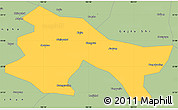 Savanna Style Simple Map of Yuanyang