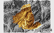 Physical 3D Map of Zhenkang, desaturated