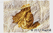 Physical 3D Map of Zhenkang, lighten