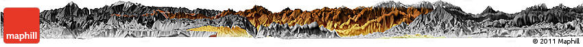 Physical Horizon Map of Zhenkang, desaturated