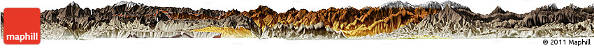 Physical Horizon Map of Zhenkang, semi-desaturated