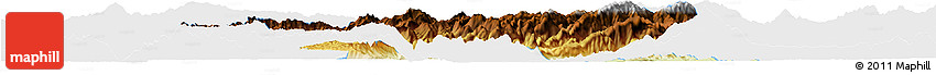 Physical Horizon Map of Zhenkang, single color outside