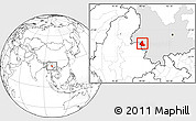 Blank Location Map of Zhenkang, highlighted parent region