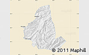 Classic Style Map of Zhenkang, single color outside