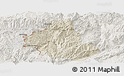 Shaded Relief Panoramic Map of Zhenkang, lighten