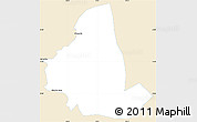Classic Style Simple Map of Zhenkang, single color outside