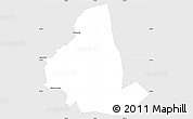 Silver Style Simple Map of Zhenkang, single color outside