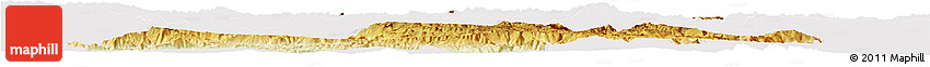 Physical Horizon Map of Zhenxiong, cropped outside