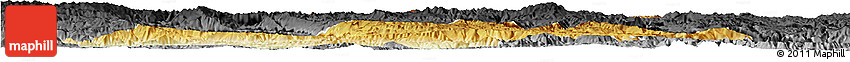 Physical Horizon Map of Zhenxiong, darken, desaturated