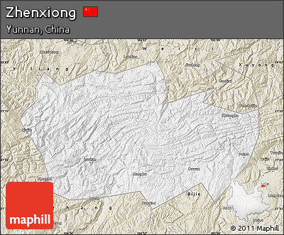 Classic Style Map of Zhenxiong