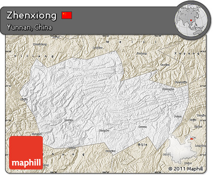 Classic Style Map of Zhenxiong