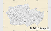 Classic Style Map of Zhenxiong, single color outside