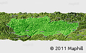 Political Panoramic Map of Zhenxiong, satellite outside