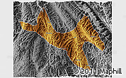 Physical 3D Map of Zhenyuan, desaturated