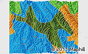 Satellite 3D Map of Zhenyuan, political outside