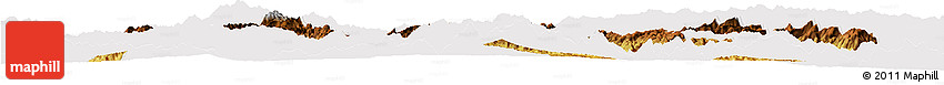 Physical Horizon Map of Zhenyuan, cropped outside