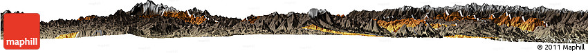 Physical Horizon Map of Zhenyuan, darken, semi-desaturated Physical Horizon Map of Zhenyuan, darken, semi-desaturated