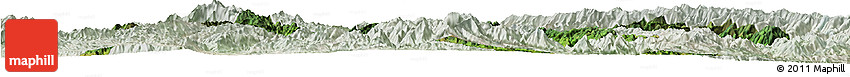 Satellite Horizon Map of Zhenyuan, lighten