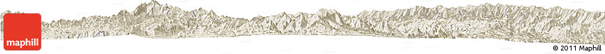 Shaded Relief Horizon Map of Zhenyuan