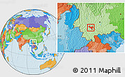 Political Location Map of Zhenyuan
