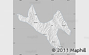 Gray Map of Zhenyuan, single color outside