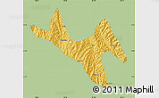 Savanna Style Map of Zhenyuan, single color outside