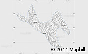 Silver Style Map of Zhenyuan, single color outside
