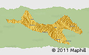 Savanna Style Panoramic Map of Zhenyuan, single color outside
