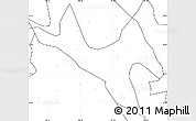 Blank Simple Map of Zhenyuan, no labels