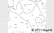 Blank Simple Map of Zhenyuan
