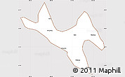 Classic Style Simple Map of Zhenyuan, cropped outside