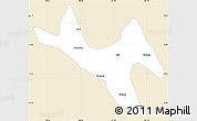 Classic Style Simple Map of Zhenyuan, single color outside