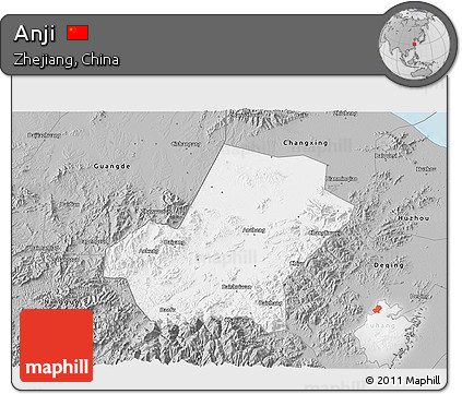 Gray 3D Map of Anji
