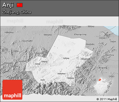 Gray 3D Map of Anji