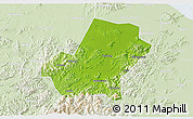 Physical 3D Map of Anji, lighten