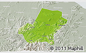 Physical 3D Map of Anji, lighten, semi-desaturated