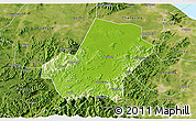 Physical 3D Map of Anji, satellite outside