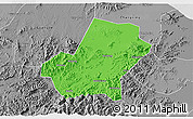 Political 3D Map of Anji, desaturated